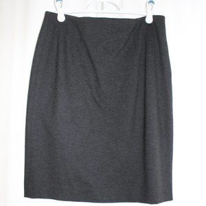 Halogen grey Charcoal Ponté stretch pencil skirt